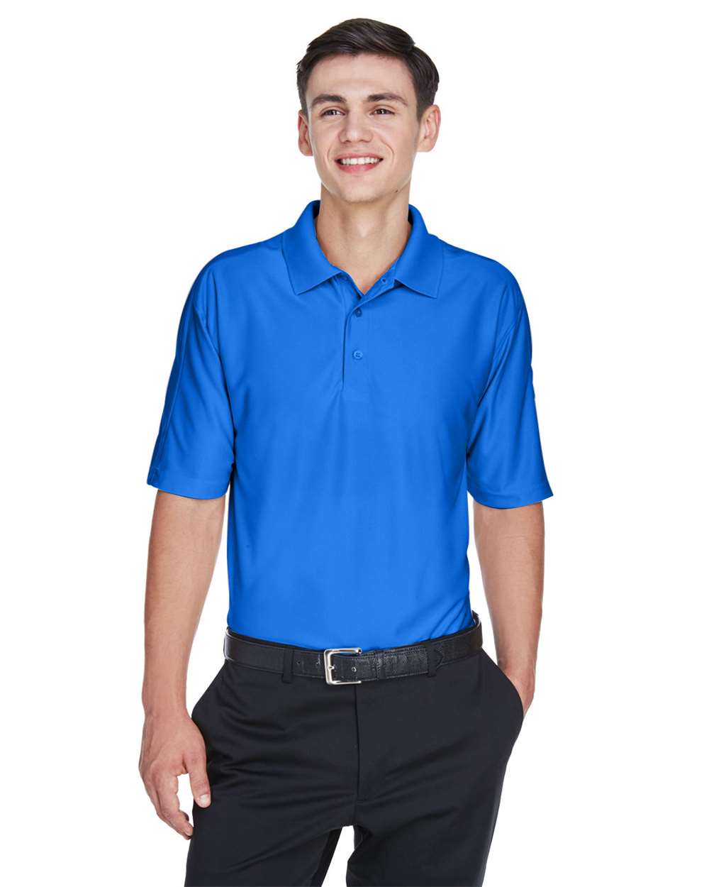 UltraClub 8415 Men's 5XL Cool & Dry Elite Polo Royal Blue Performance Shirt NWT