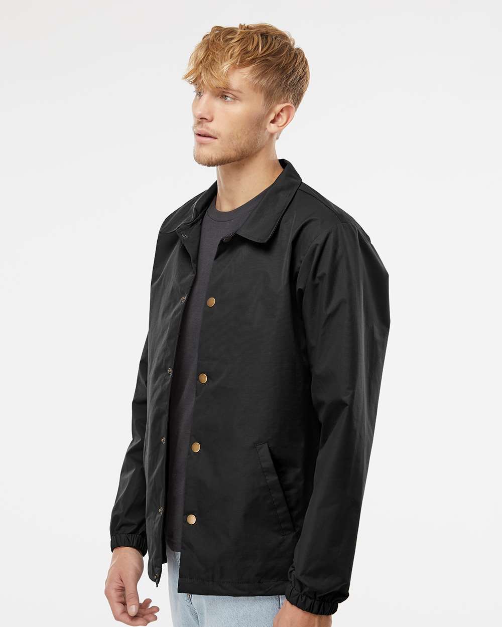 Independent Trading Co Men’s Water Resistant Coach Jacket Windbreaker XS-3XL