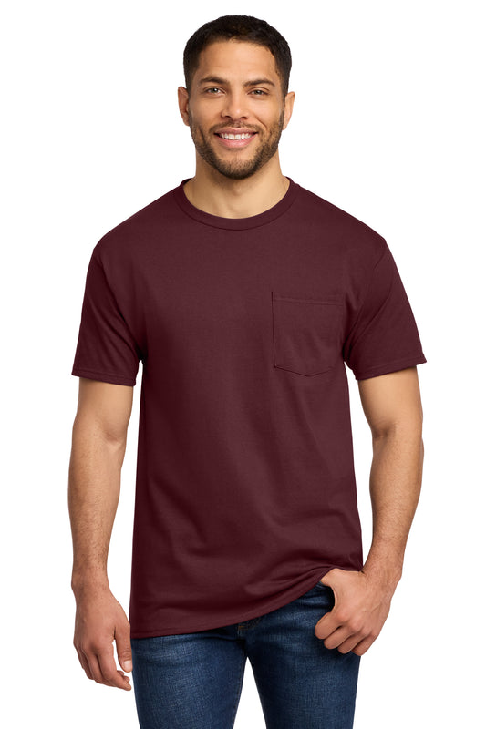 Tall pocket T-shirts for men, LTβ4XLT. Heavyweight fit with left chest pocket.