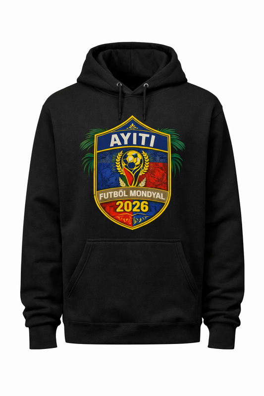 Haiti Soccer 2026 Fan Edition Hoodie | Ayiti Futbòl Pride Pullover