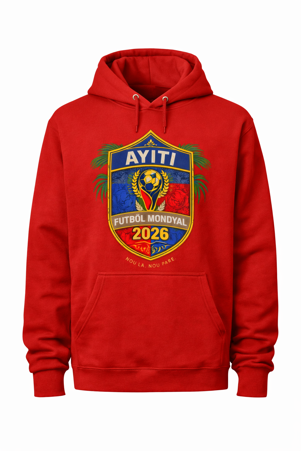 Haiti Soccer 2026 Fan Edition Hoodie | Ayiti Futbòl Pride Pullover