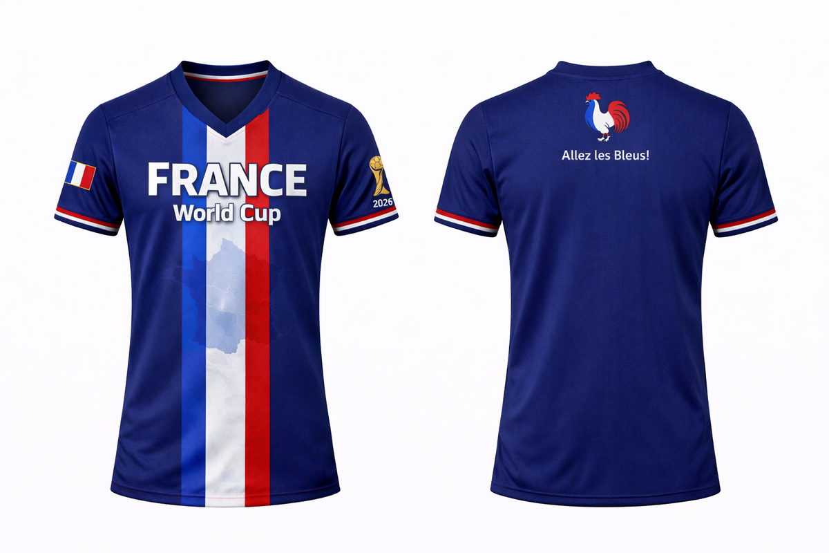 France Men’s Soccer 2026 Fan Edition Jersey – Navy Blue