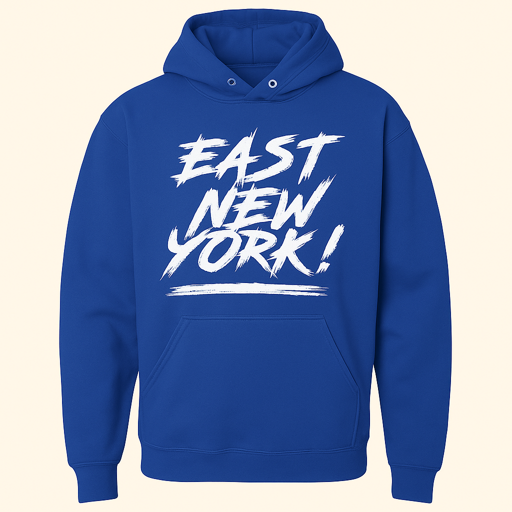 EAST NEW YORK! – Bold Streetwear Hoodie (Independent Trading Co.)
