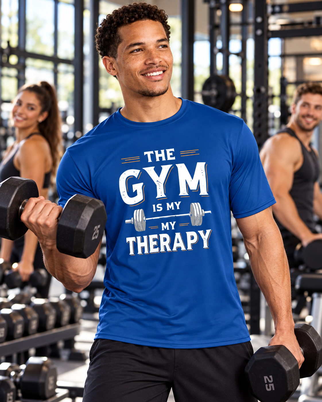 The Gym Is My Therapy Performance T-Shirt