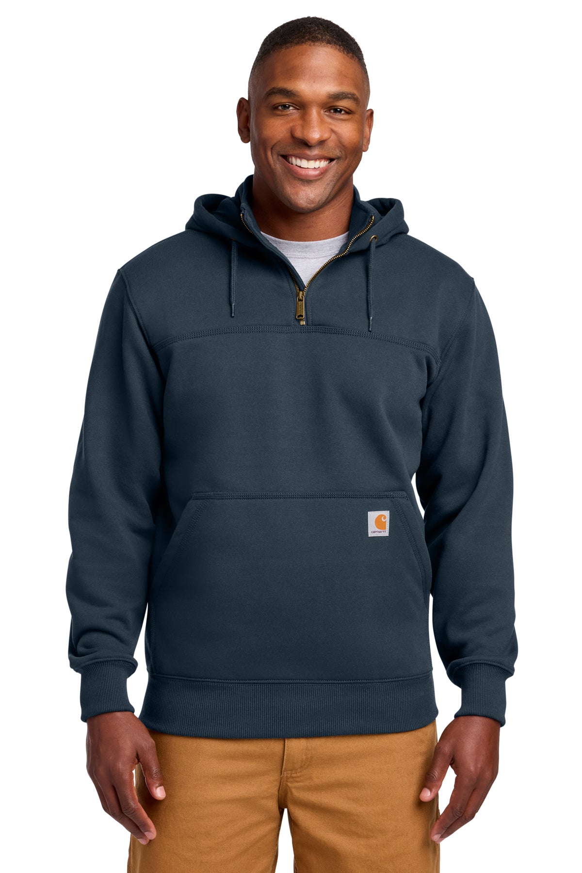 Carhartt Rain Defender Paxton Heavyweight 1/4 Zip Hooded Sweatshirt Brand New