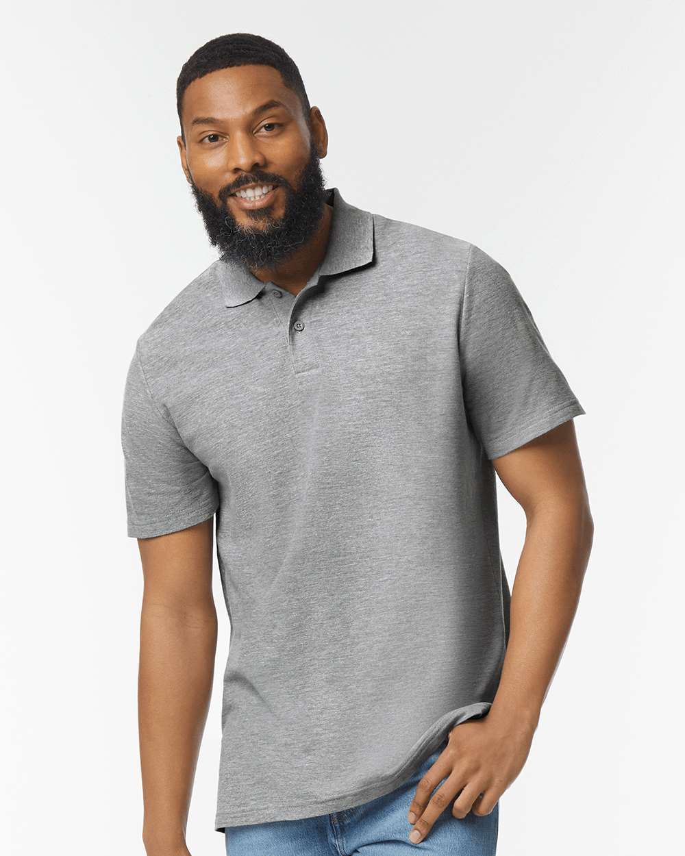 Men’s Softstyle Pique Polo Shirt Moisture Wicking Casual Work Polo