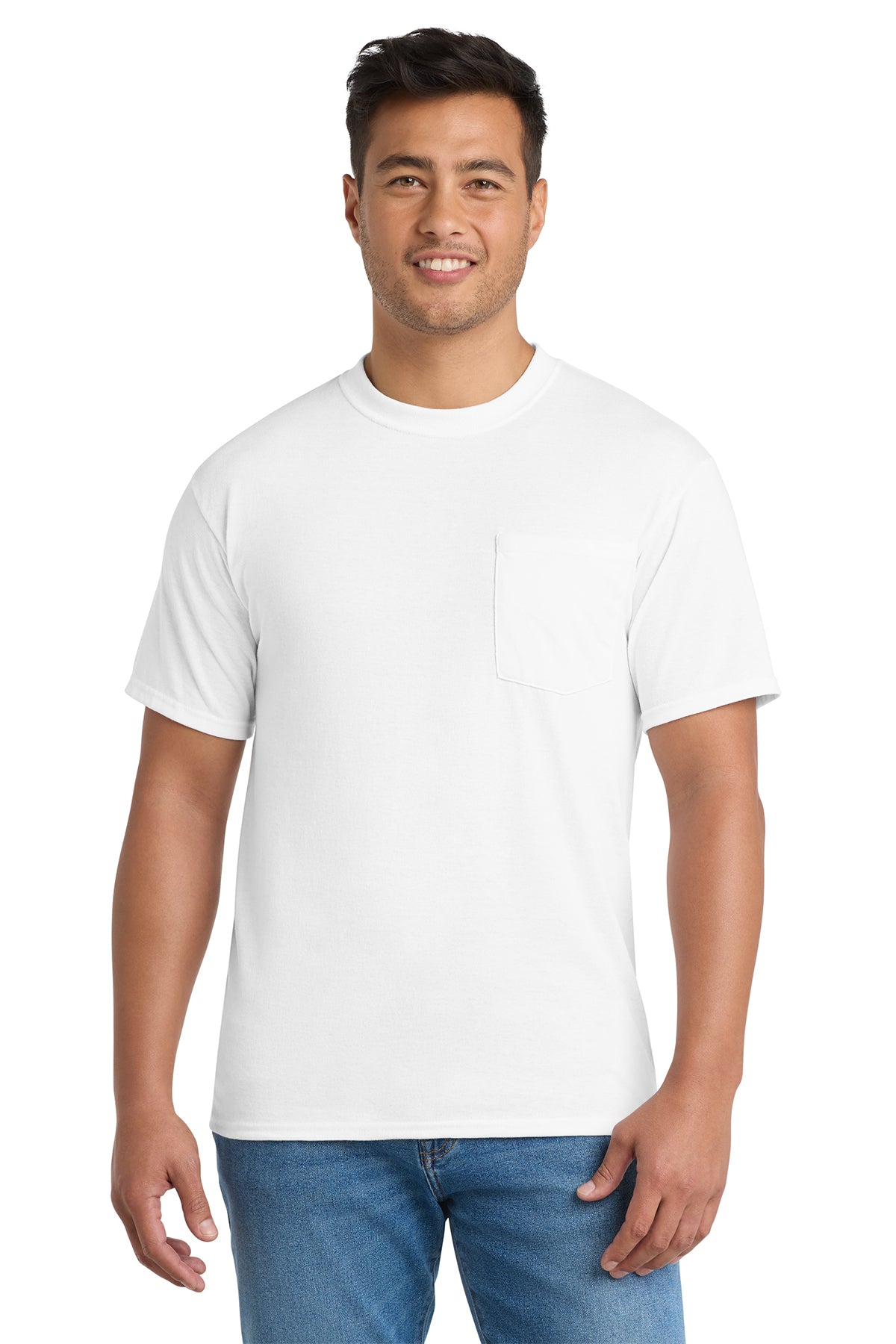 Pocket tees with chest pocket, available in adult sizes S–6XL