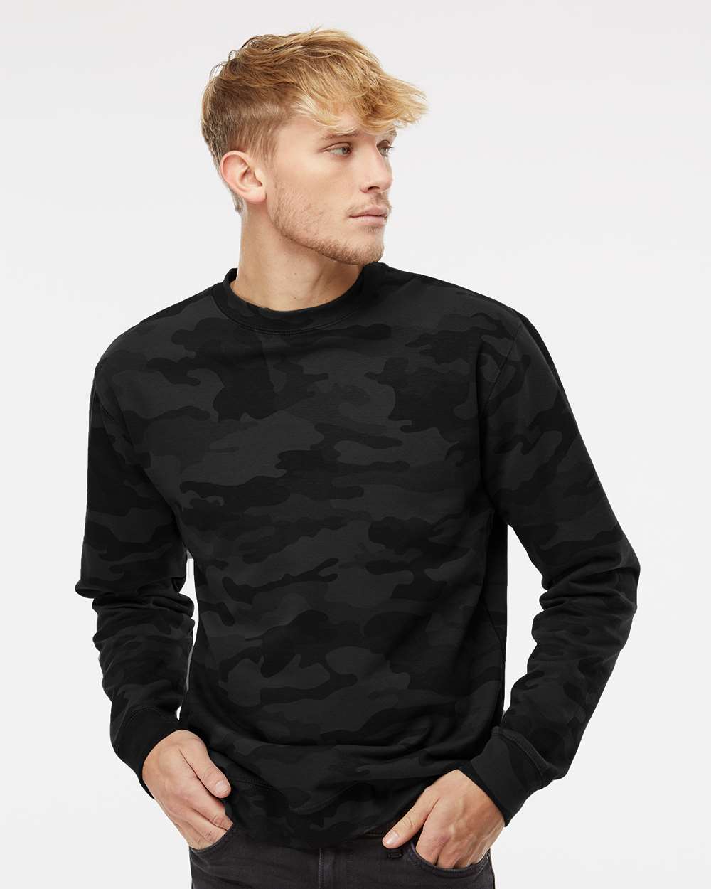 Independent Trading Co SS3000 Unisex Midweight Crewneck Sweatshirt Blank