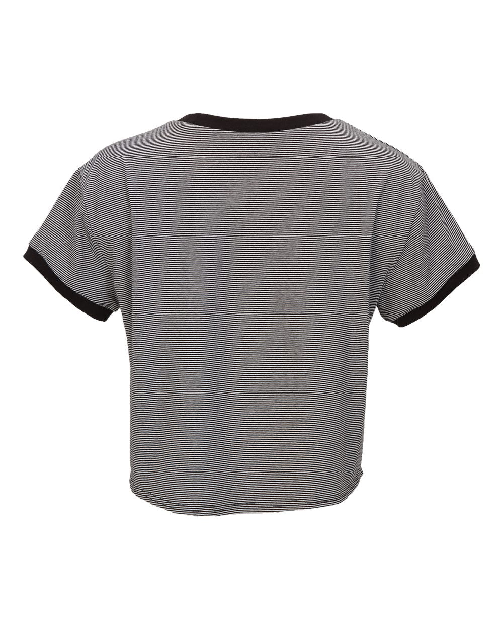 Boxercraft Women’s Striped Tie-Front T-Shirt – Cropped Casual Tee