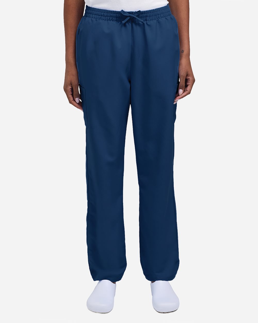 Hanes Women’s Open Leg Scrub Pants Cargo Pockets Moisture Wicking S-5XL