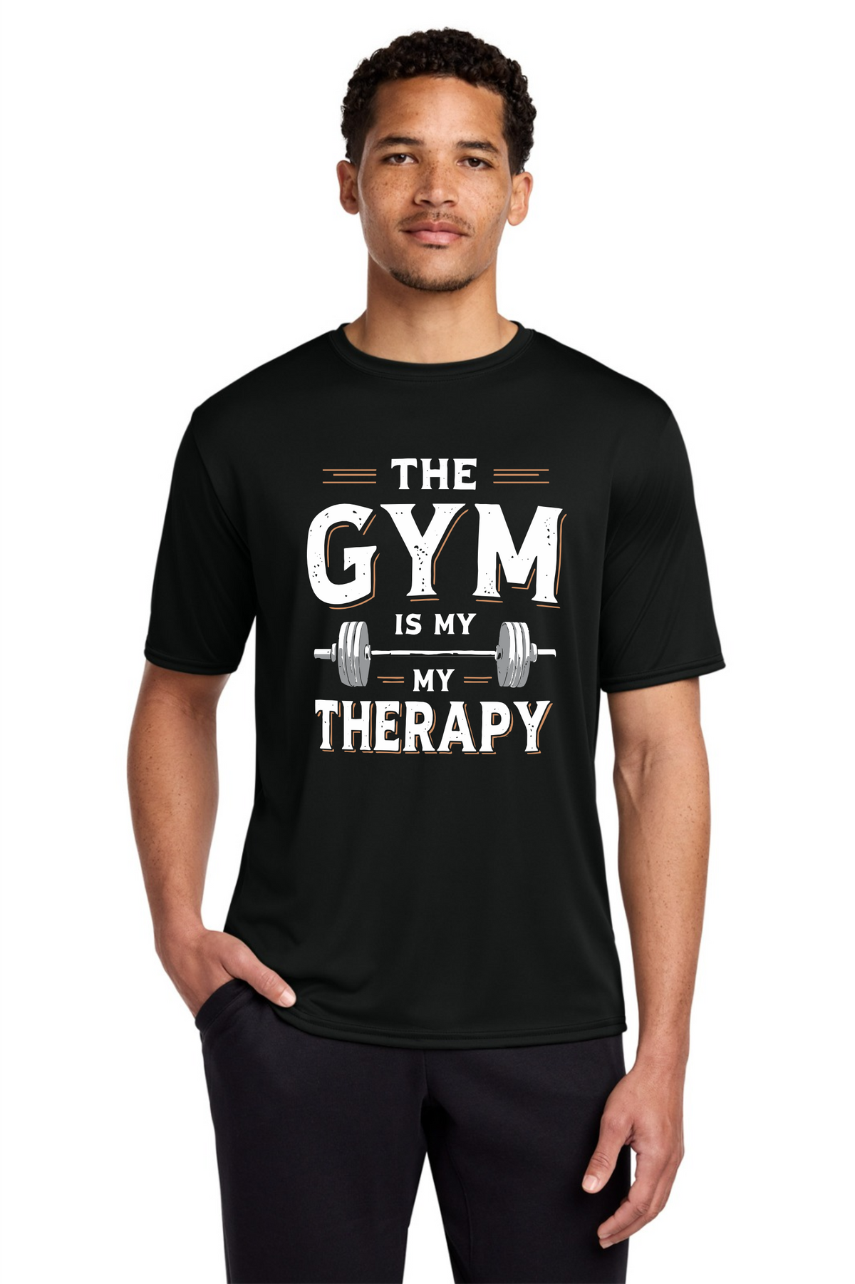 The Gym Is My Therapy Performance T-Shirt
