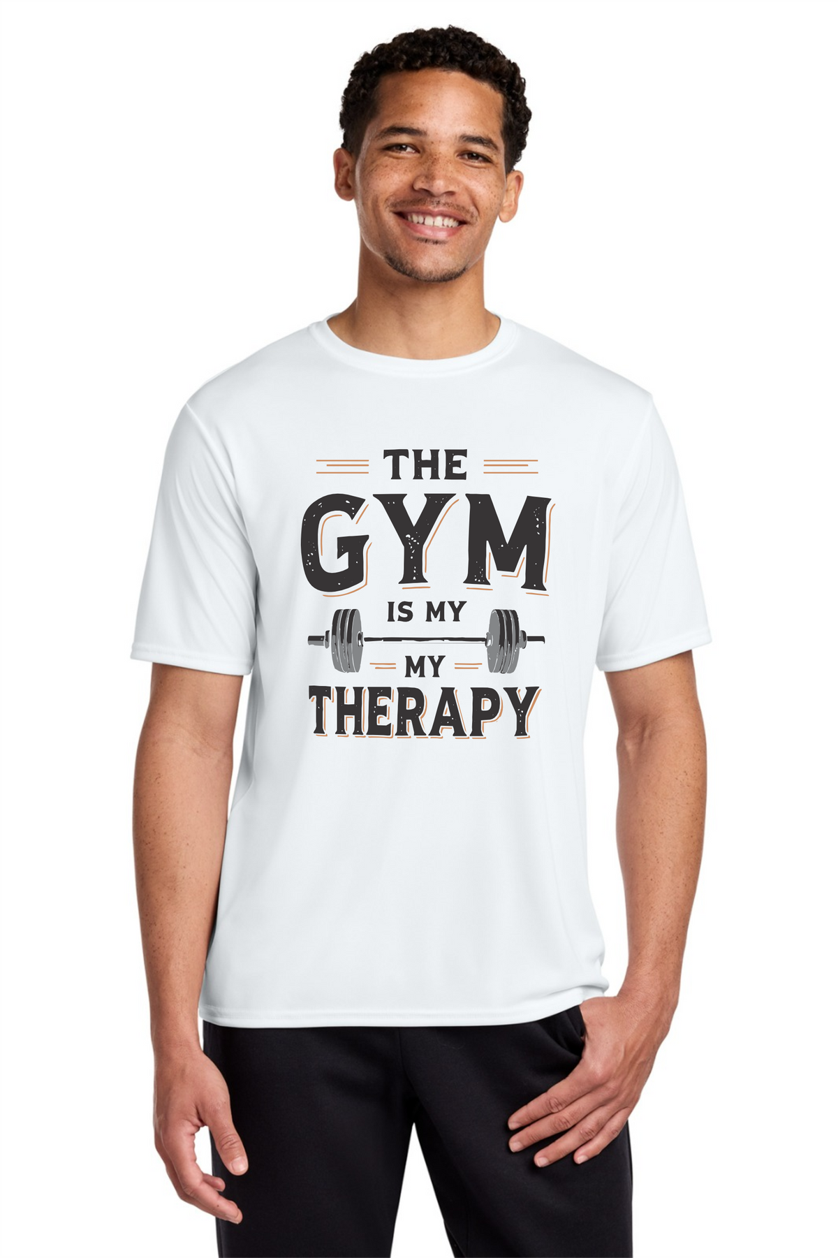 The Gym Is My Therapy Performance T-Shirt