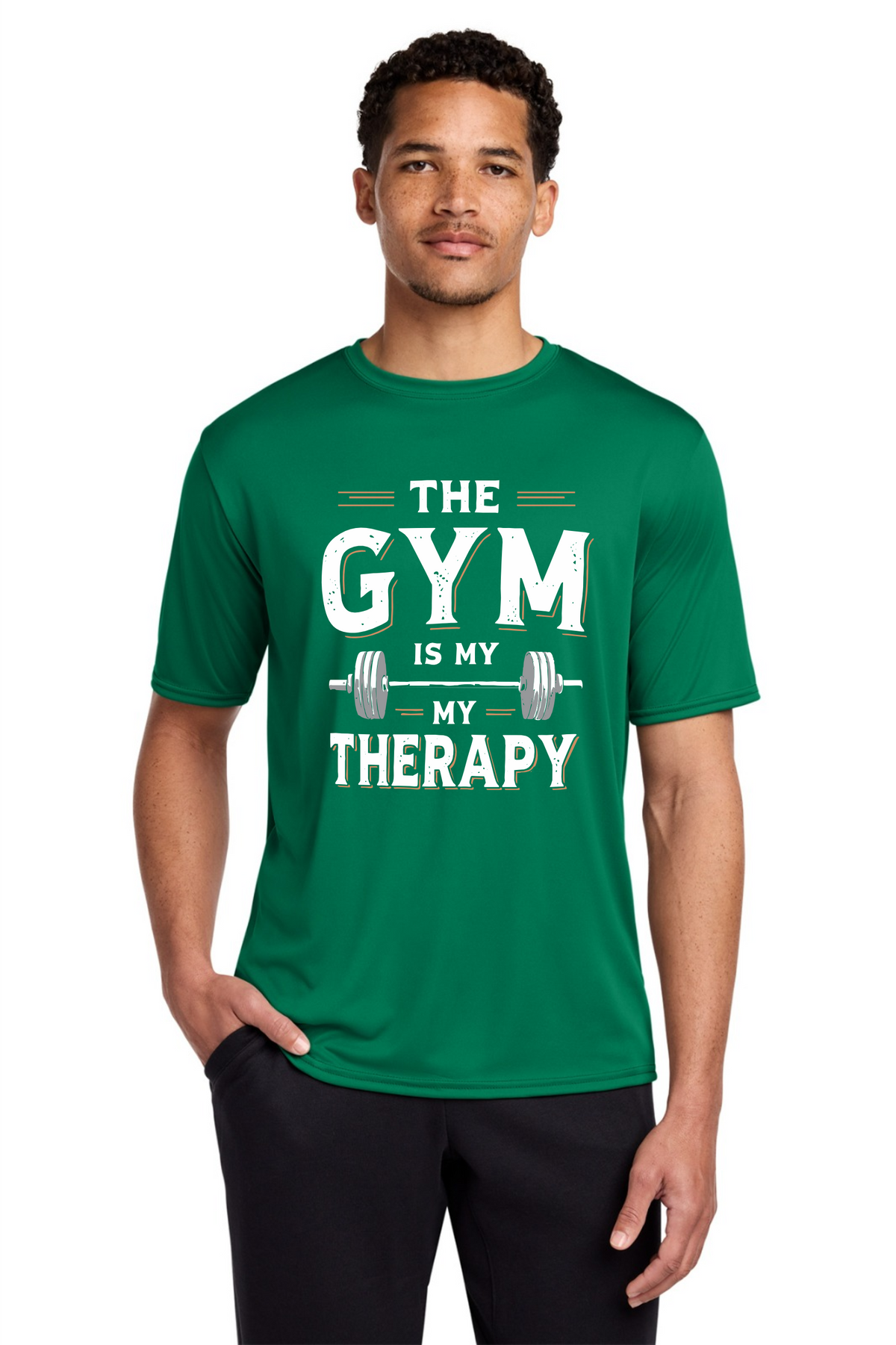 The Gym Is My Therapy Performance T-Shirt