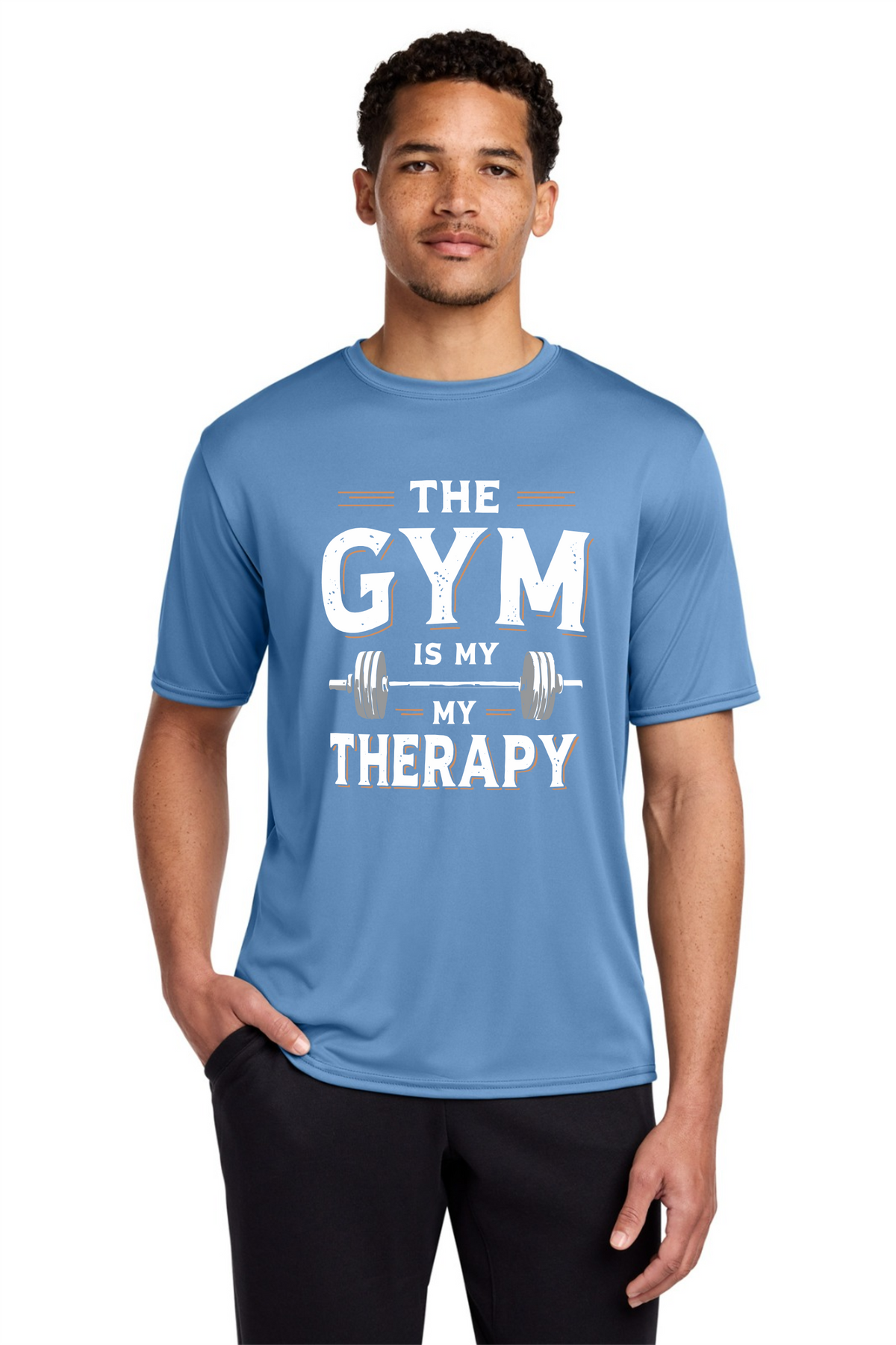 The Gym Is My Therapy Performance T-Shirt