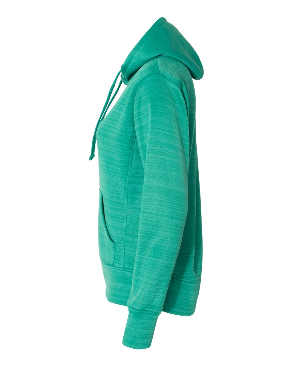 J. America Women’s Odyssey Striped Performance Fleece Lapover Hoodie