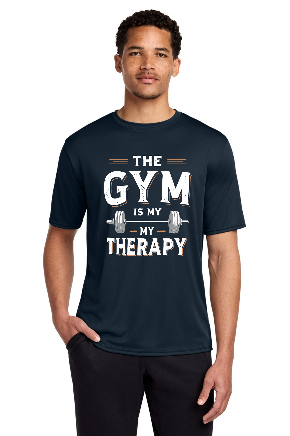 The Gym Is My Therapy Performance T-Shirt