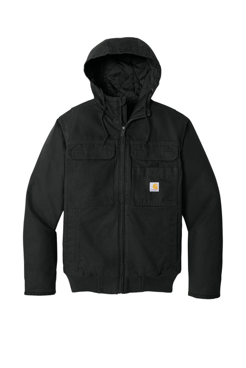 Carhartt Men’s Full Swing Washed Duck Insulated Active Jacket Hooded Work Coat