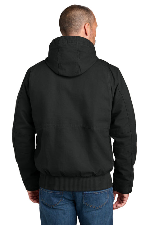 Carhartt Men’s Full Swing Washed Duck Insulated Active Jacket Hooded Work Coat