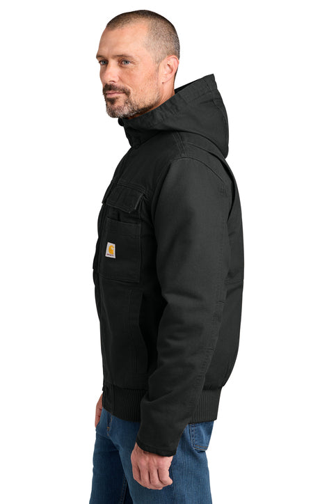 Carhartt Men’s Full Swing Washed Duck Insulated Active Jacket Hooded Work Coat