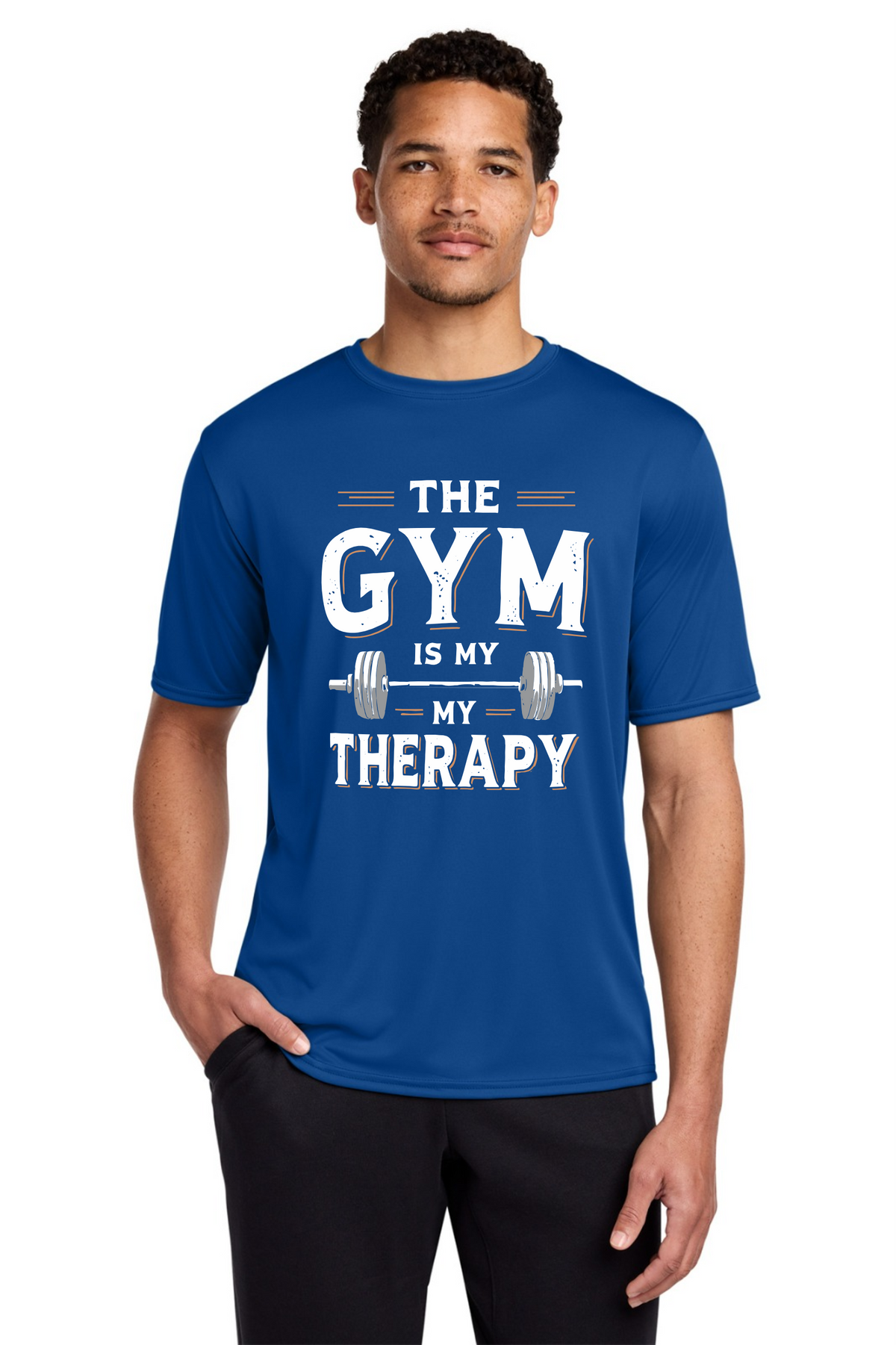 The Gym Is My Therapy Performance T-Shirt