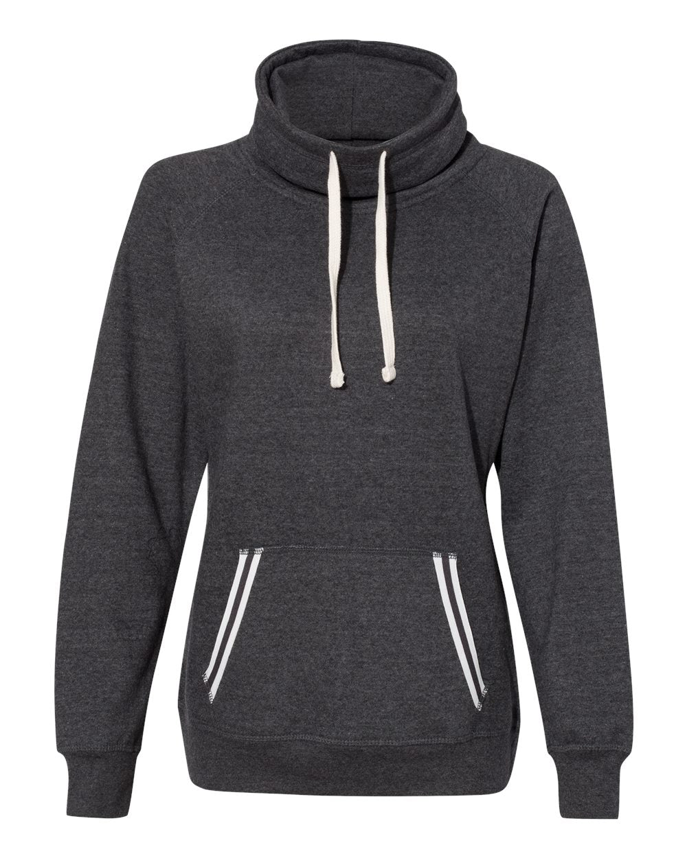 J. America Women’s Relay Cowl Neck Sweatshirt – Soft Fleece Pullover