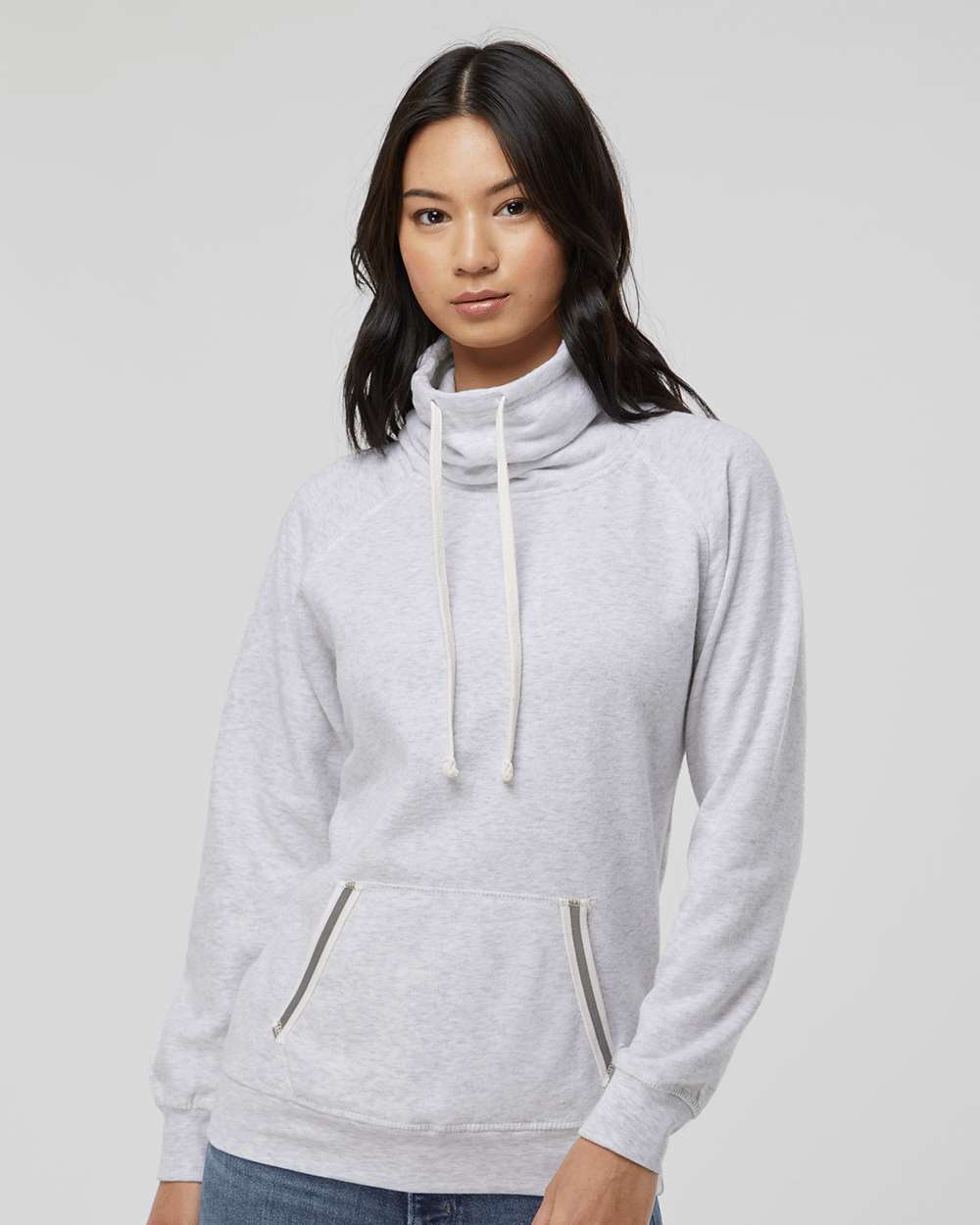 J. America Women’s Relay Cowl Neck Sweatshirt – Soft Fleece Pullover