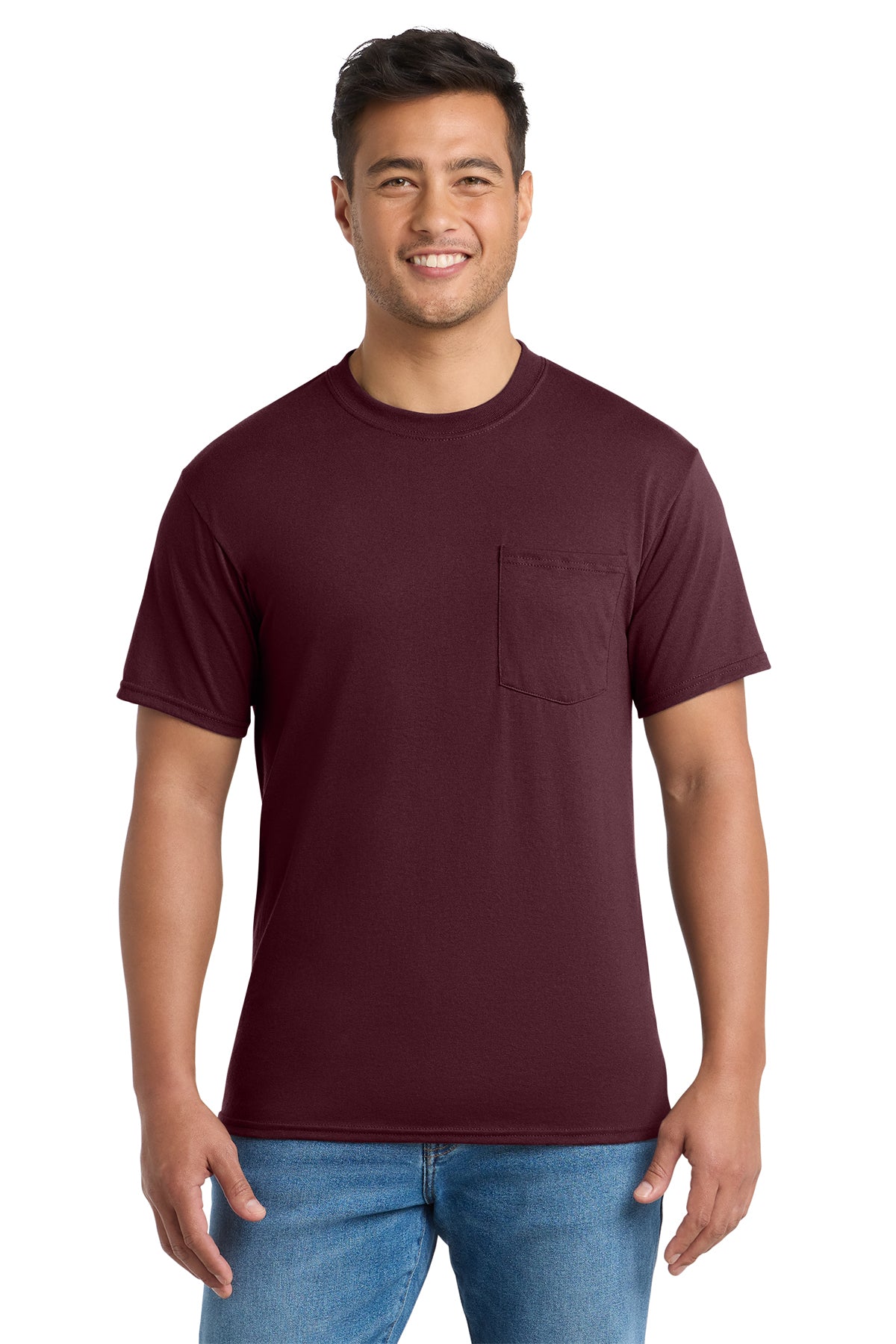 Pocket tees with chest pocket, available in adult sizes S–6XL