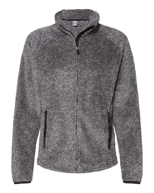 J. America Women’s Frosty Sherpa Full-Zip Jacket Shag Fleece S-M