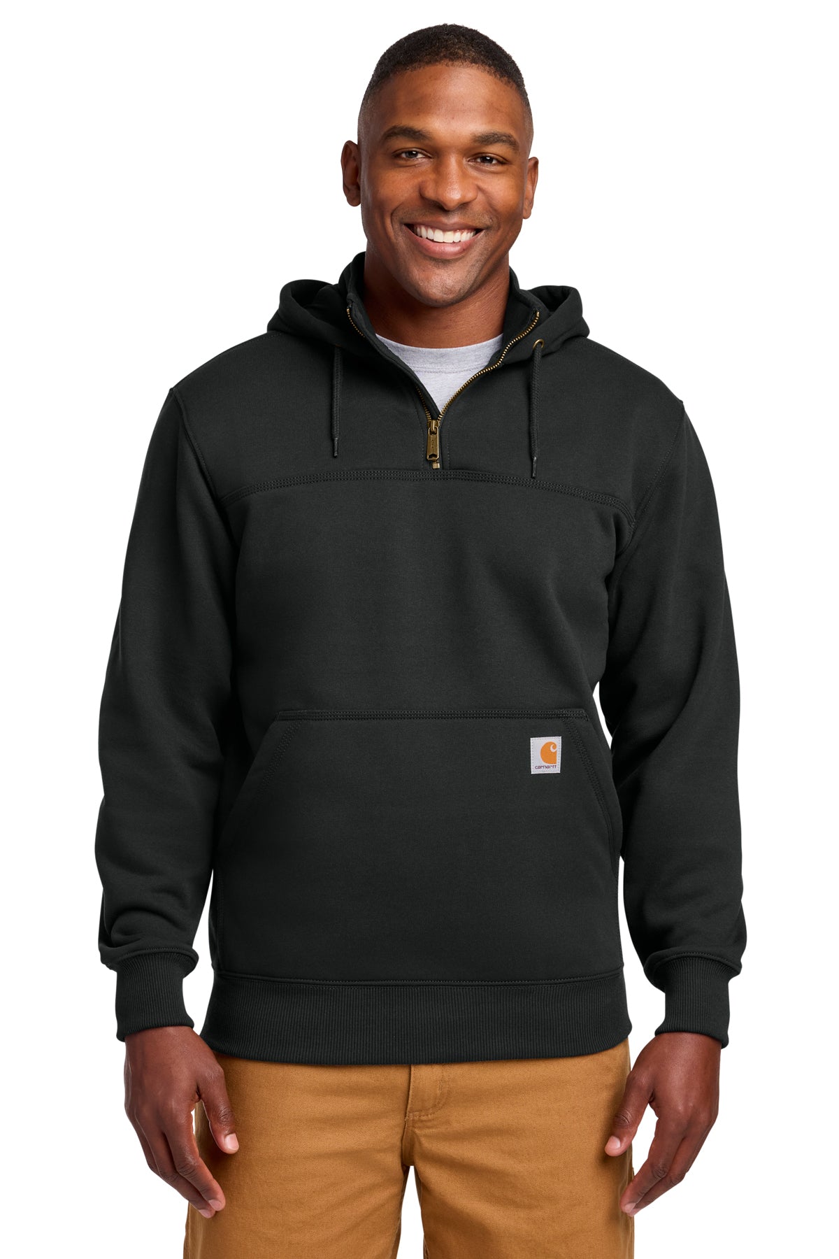 Carhartt Rain Defender Paxton Heavyweight 1/4 Zip Hooded Sweatshirt Brand New