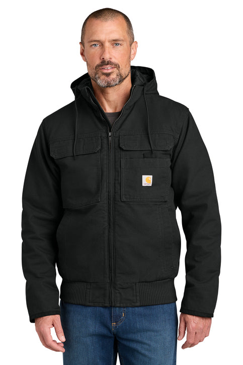 Carhartt Men’s Full Swing Washed Duck Insulated Active Jacket Hooded Work Coat