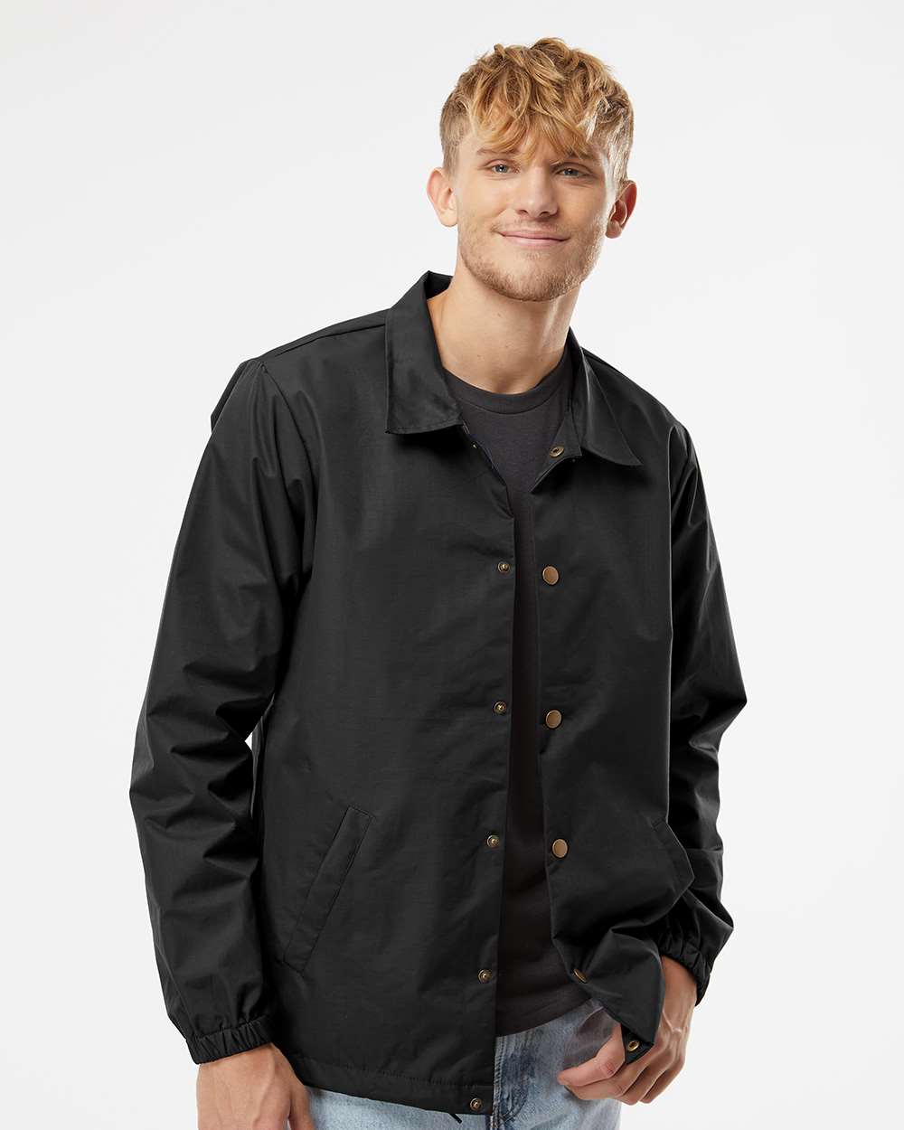 Independent Trading Co Men’s Water Resistant Coach Jacket Windbreaker XS-3XL