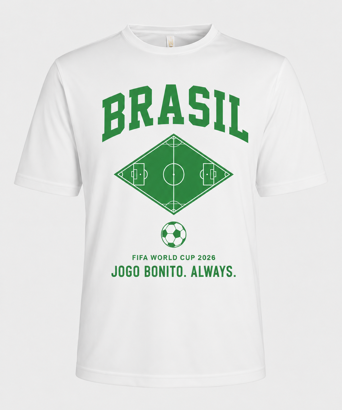 Brazil World Cup 2026 T-Shirt | BRASIL Dri-Fit Soccer Fan Tee | Jogo Bonito