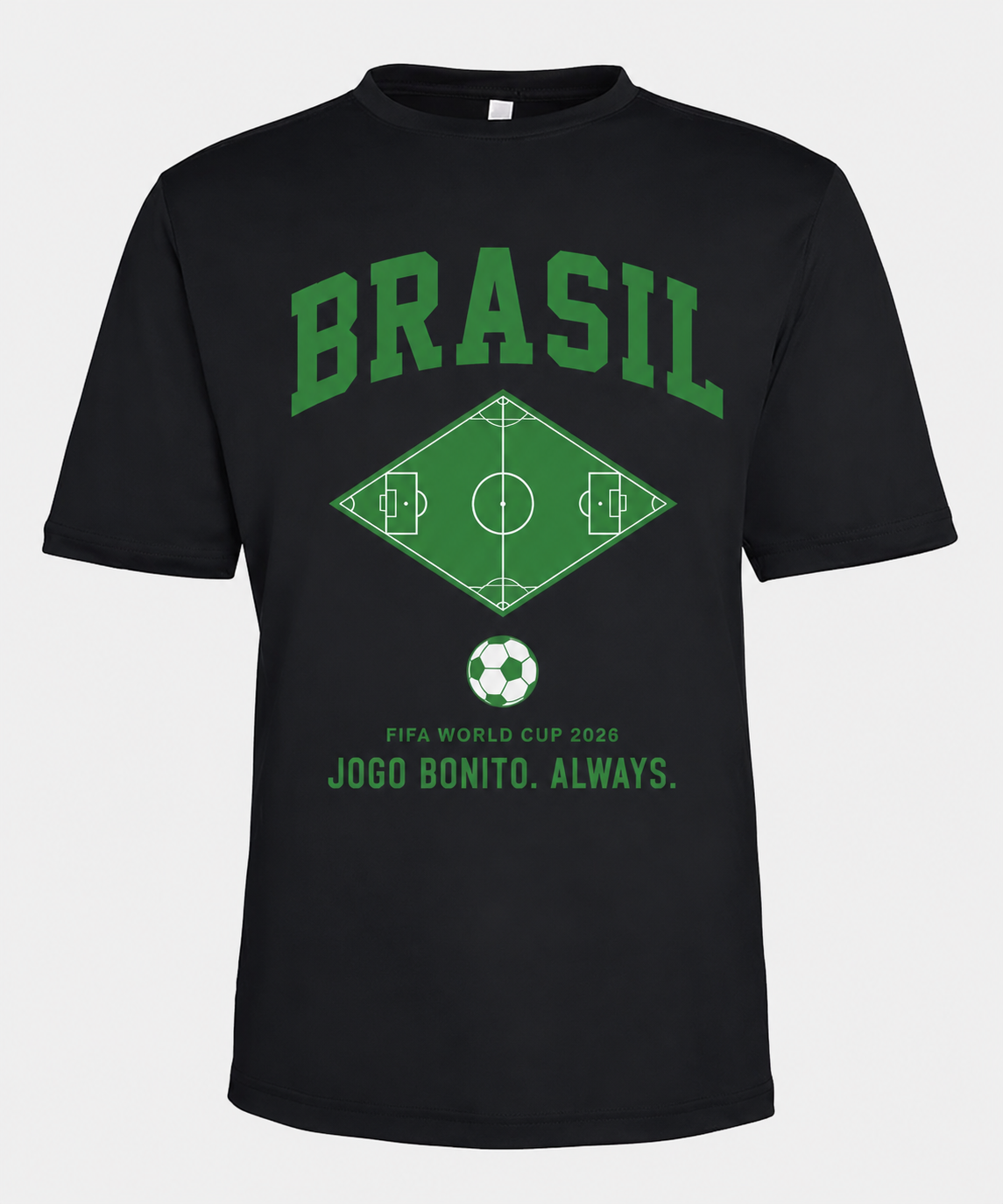Brazil World Cup 2026 T-Shirt | BRASIL Dri-Fit Soccer Fan Tee | Jogo Bonito