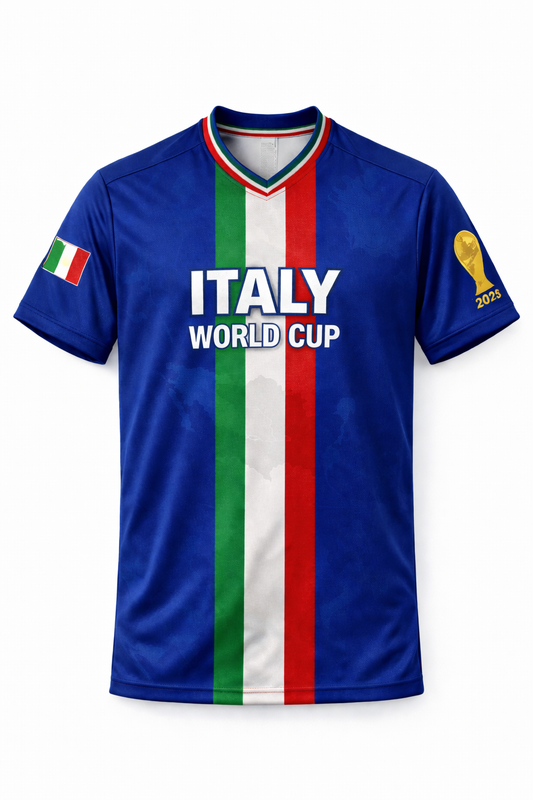 Italy Soccer 2026 Fan Edition Jersey – Azzurri Blue