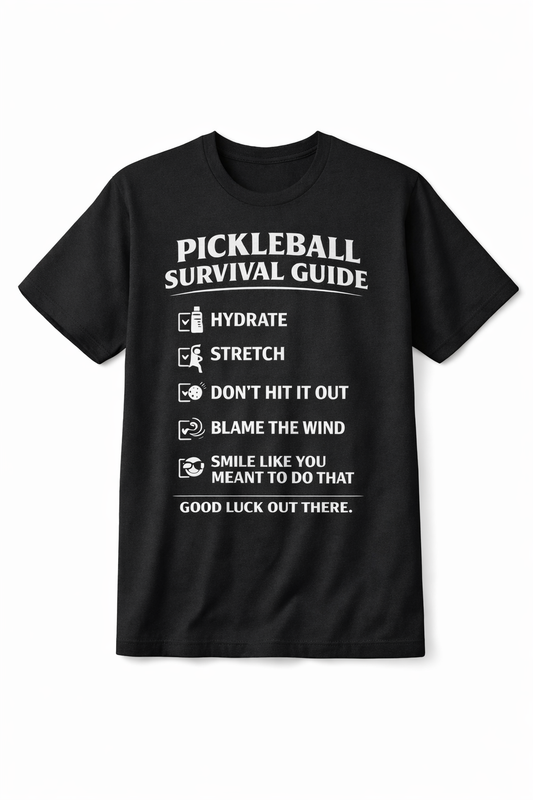 Pickleball Survival Guide Shirt – Funny Pickleball Player Gift Tee