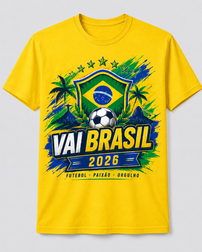 Brazil Soccer Fan Shirt 2026 – Vai Brasil Tee