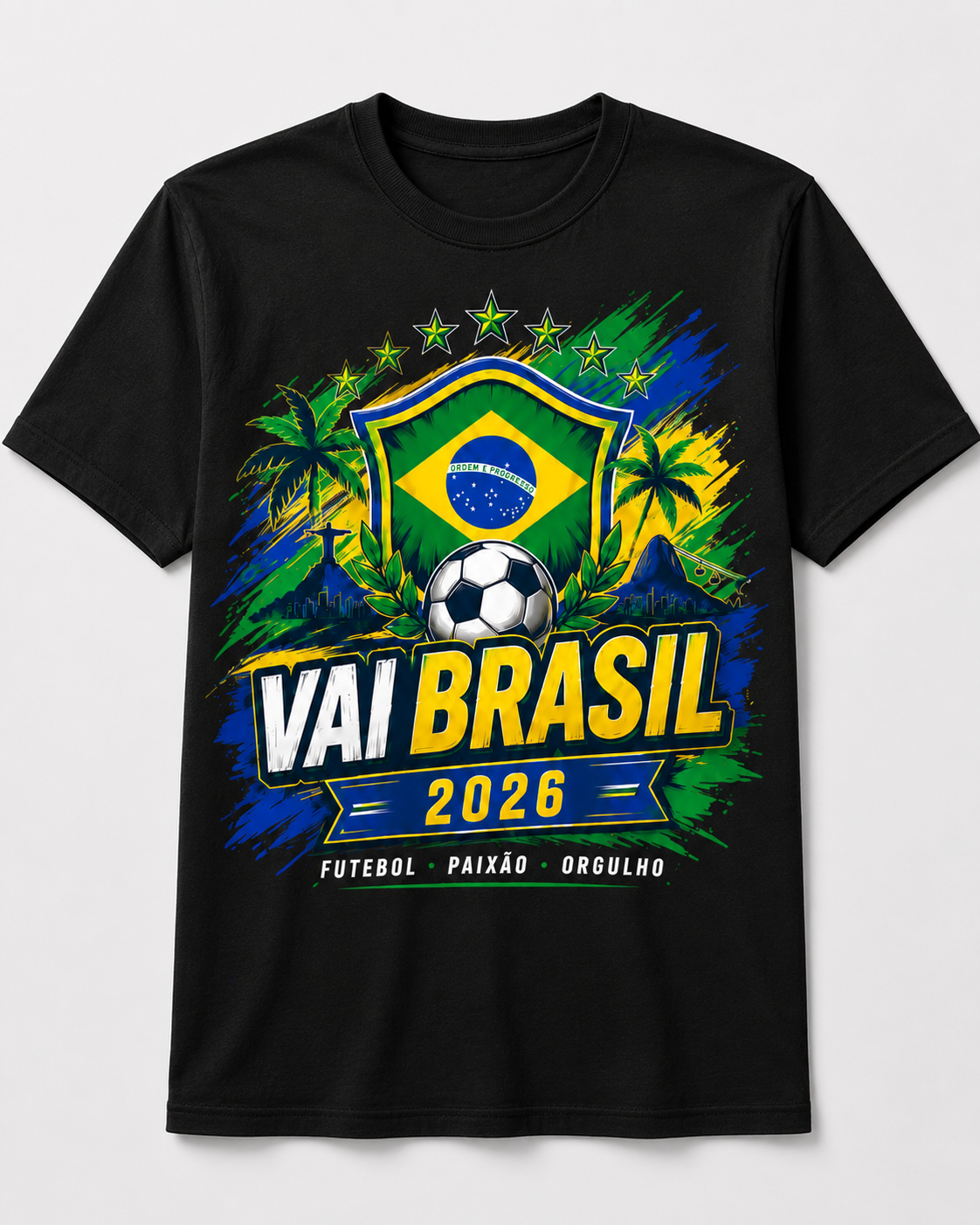 Brazil Soccer Fan Shirt 2026 – Vai Brasil Tee