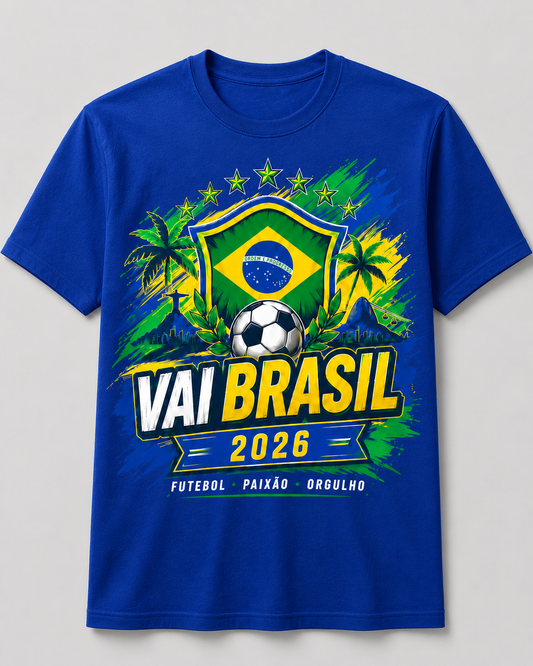 Brazil Soccer Fan Shirt 2026 – Vai Brasil Tee