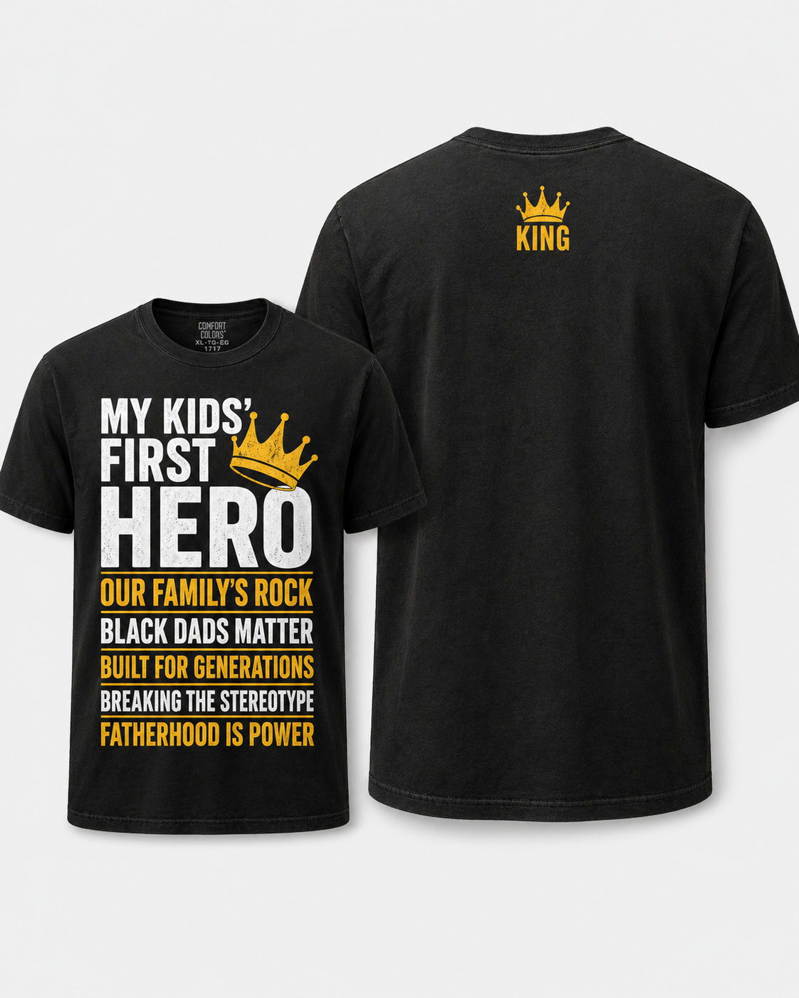Black Fathers Premium T-Shirt | Father’s Day Gift Tee