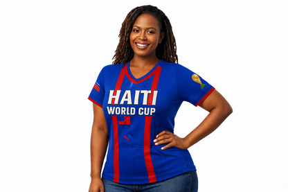 Women’s Haiti World Cup Jersey – Official Fan Edition (Female Cut)