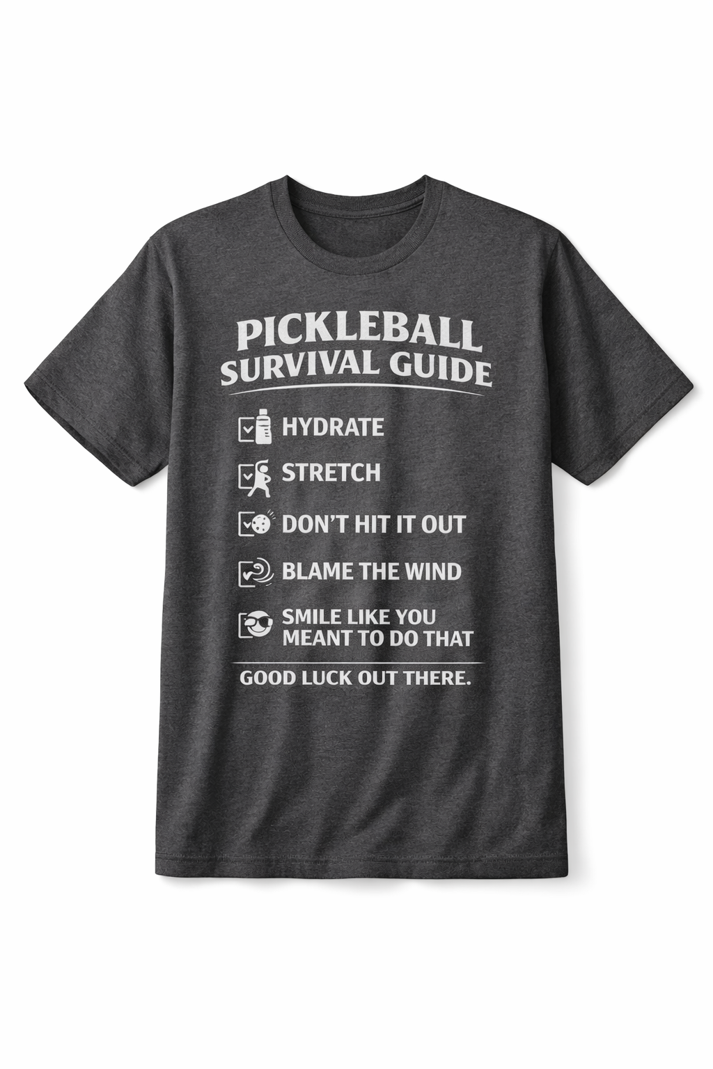 Pickleball Survival Guide Shirt – Funny Pickleball Player Gift Tee