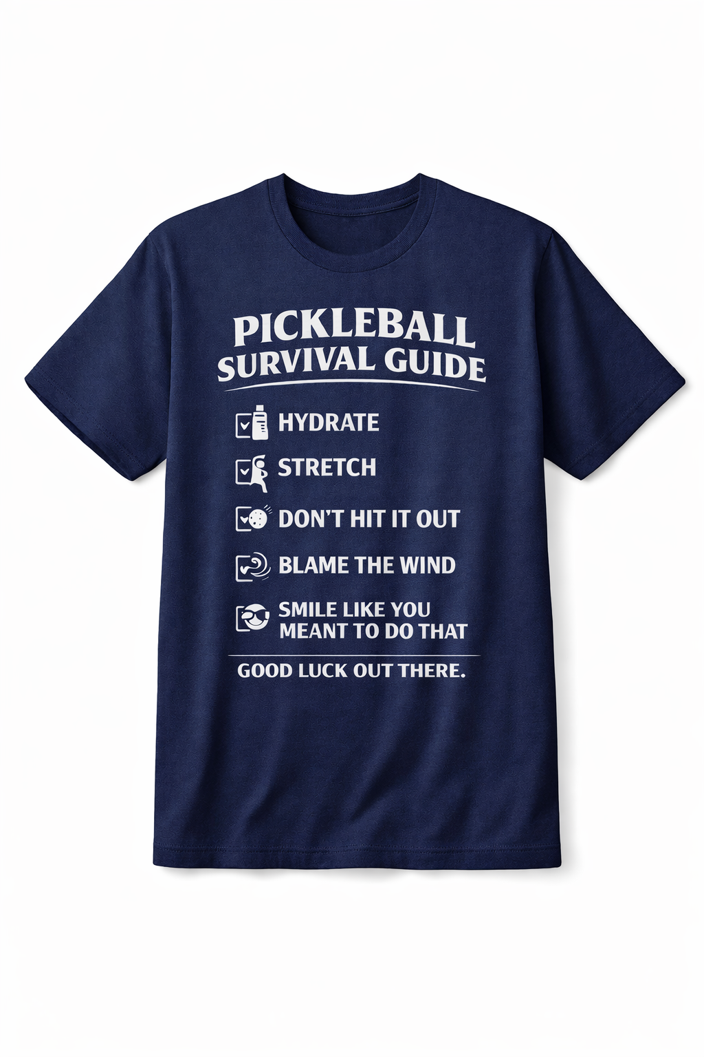 Pickleball Survival Guide Shirt – Funny Pickleball Player Gift Tee