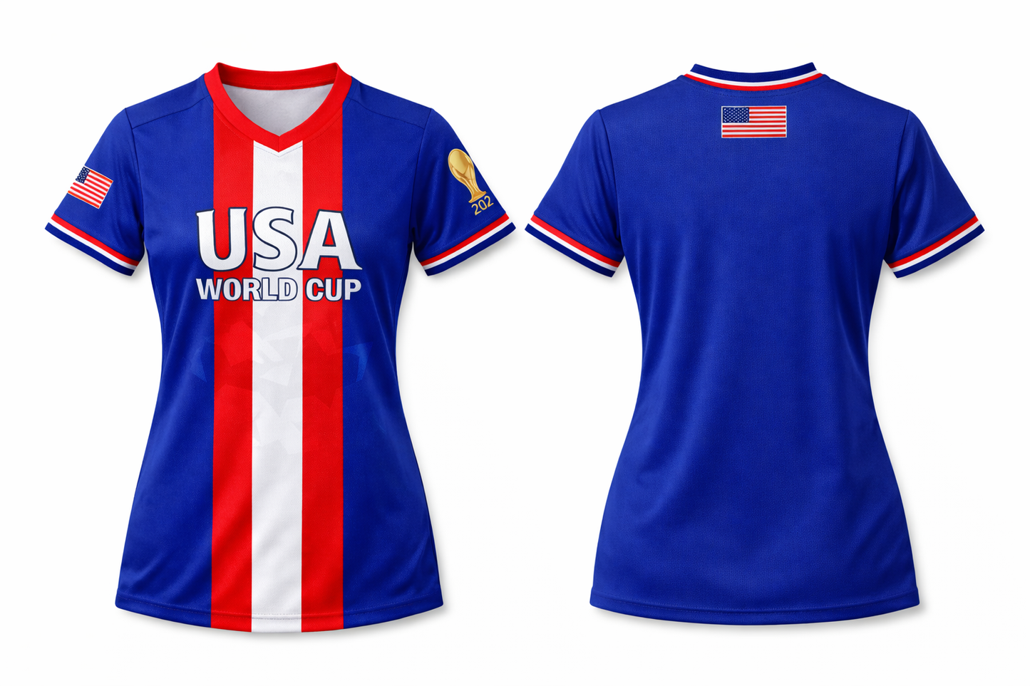 USA Women’s Soccer Fan Edition Jersey – Custom Women’s Fit | Red, White & Blue