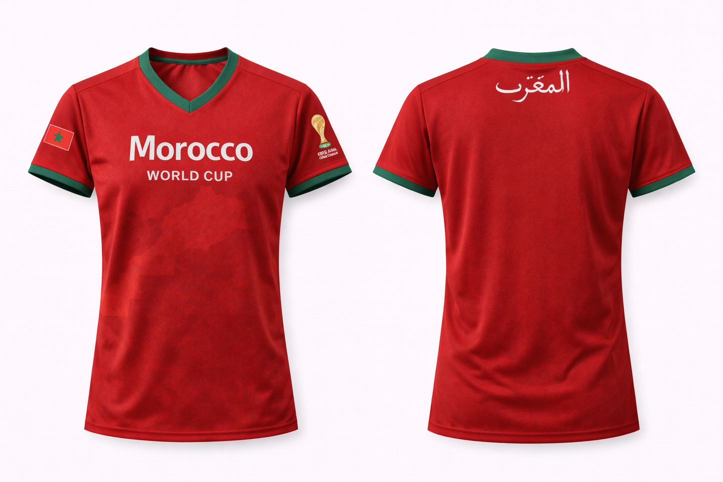 Morocco Men’s / Unisex Soccer Fan Edition Jersey – National Pride Shirt