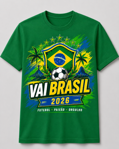 Brazil Soccer Fan Shirt 2026 – Vai Brasil Tee