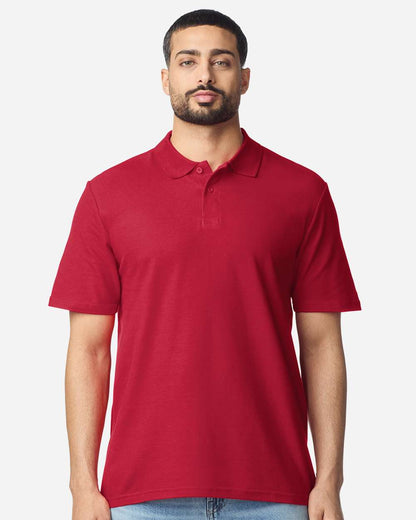Men’s Softstyle Pique Polo Shirt Moisture Wicking Casual Work Polo