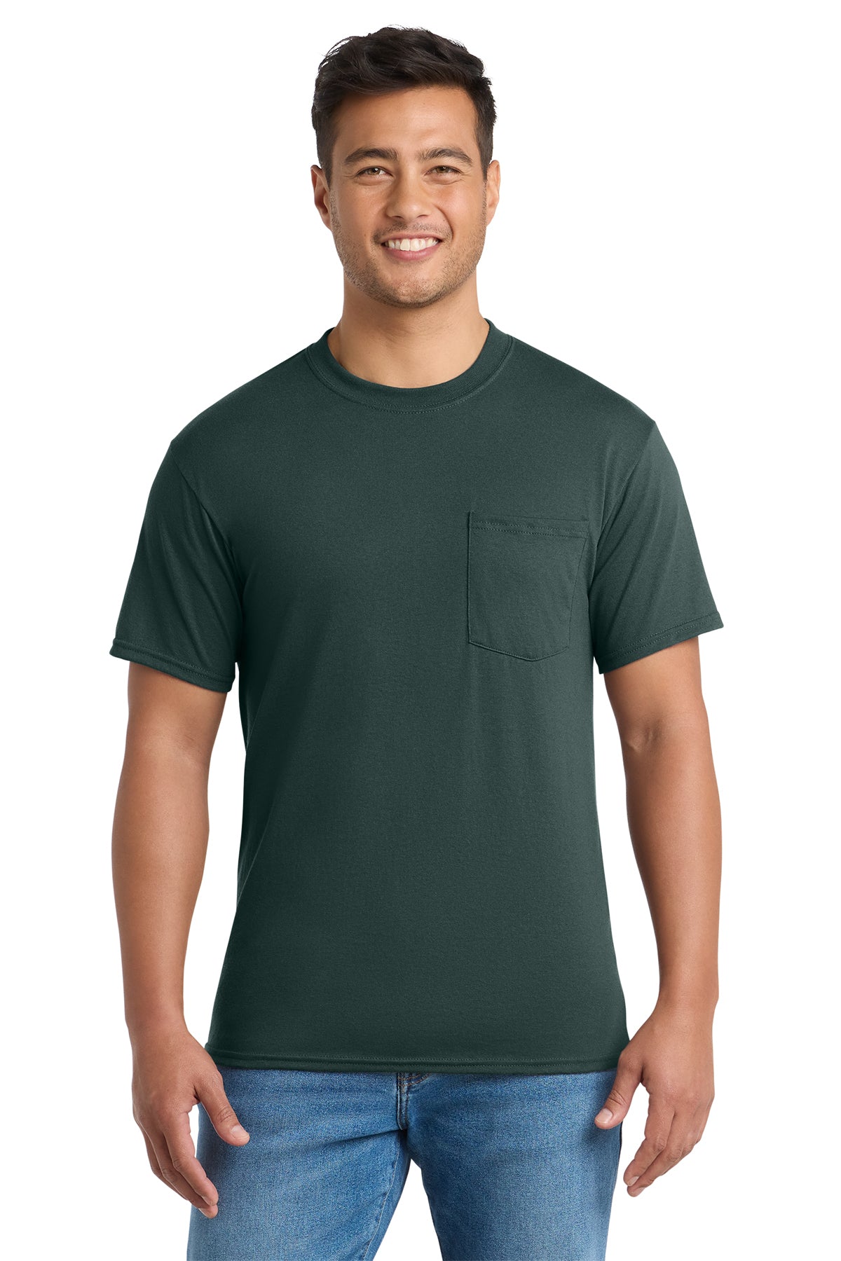 Pocket tees with chest pocket, available in adult sizes S–6XL