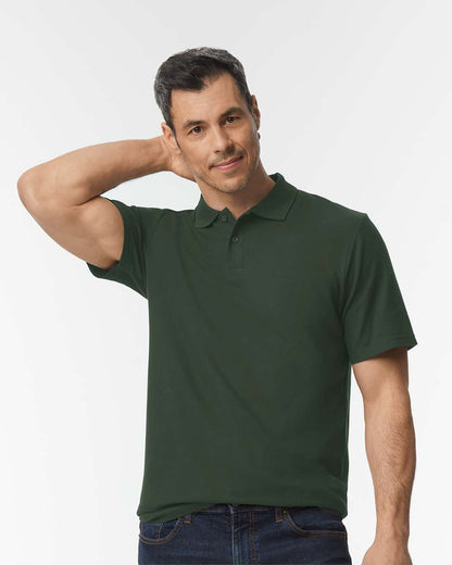 Men’s Softstyle Pique Polo Shirt Moisture Wicking Casual Work Polo