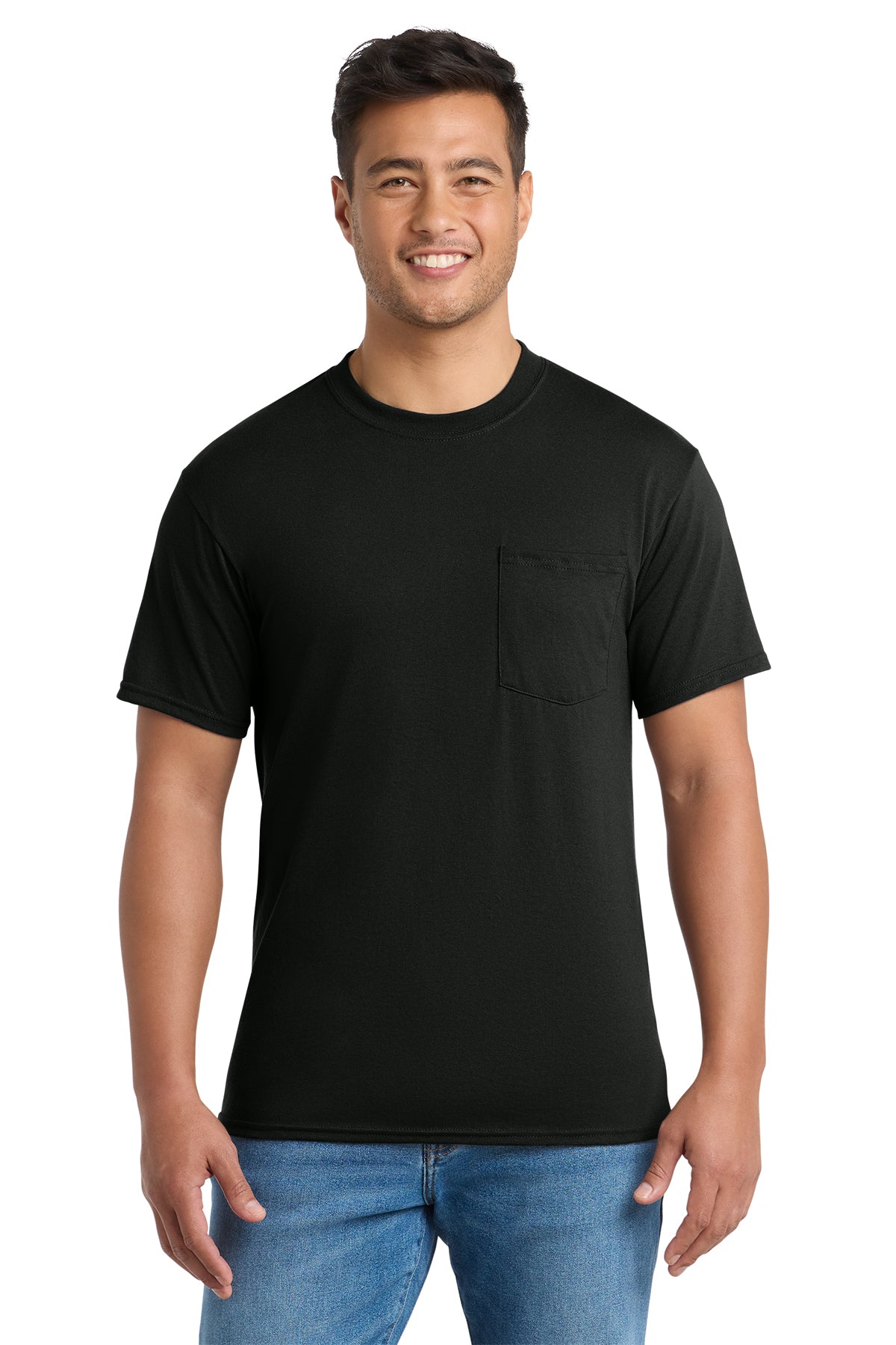 Pocket tees with chest pocket, available in adult sizes S–6XL