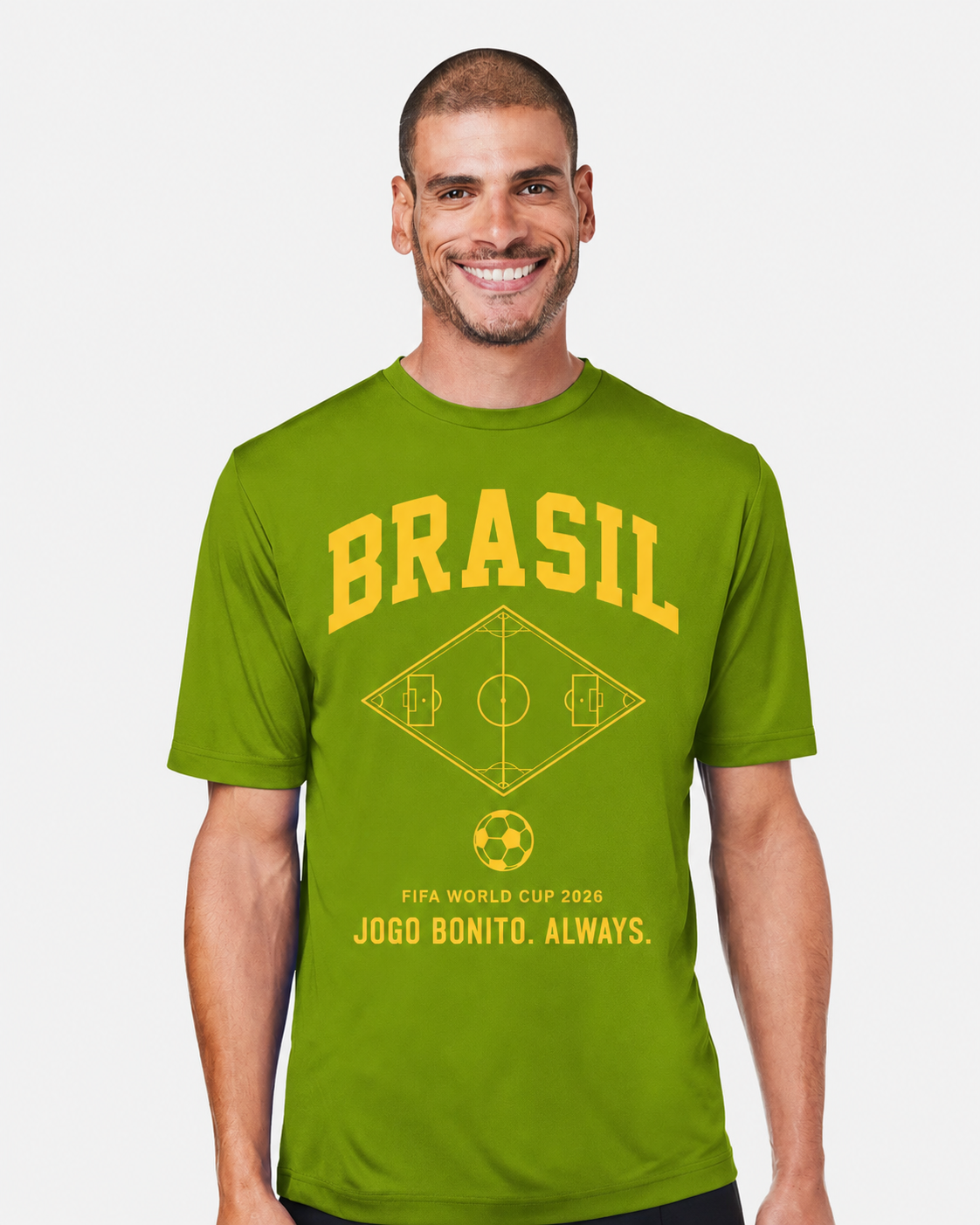 Brazil World Cup 2026 T-Shirt | BRASIL Dri-Fit Soccer Fan Tee | Jogo Bonito